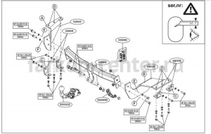 Фаркоп Brink для MITSUBISHI OUTLANDER 2007-2012. Артикул 530000