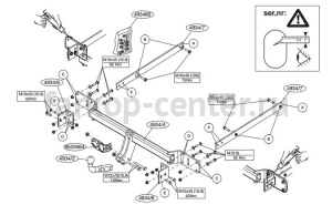 Фаркоп Brink для MERCEDES-BENZ C-CLASS W204 2007-2014. Артикул 493400