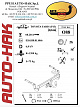 Фаркоп для TOYOTA YARIS. Без выреза в бампере. P13 с 2014 г.в. - (искл. Hybrrid)