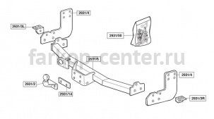 Фаркоп Brink для MERCEDES-BENZ SPRINTER 1995-2006. Артикул 293100
