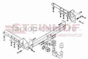 Фаркоп Steinhof для SUBARU FORESTER 2013-2019г. Артикул S-371