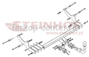 Фаркоп Steinhof для RENAULT LAGUNA 2007-2015. Артикул R-091