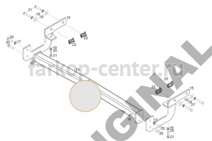 Фаркоп Aragon для PEUGEOT 207 2006-2015. Артикул E4713AA