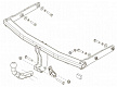 Фаркоп для AUDI A4. B9 седан/универсал с 2015 г.в. - вкл. S-Line