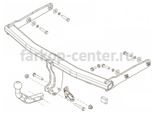Фаркоп Brink для AUDI A4 2015-2019г. Артикул 610800
