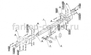 Фаркоп Steinhof для LEXUS RX 2009-2015. Артикул L-163