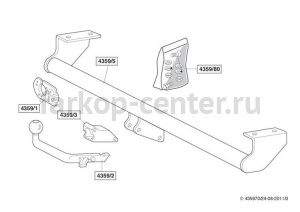 Фаркоп Brink для SUZUKI GRAND VITARA 1998-2005. Артикул 435900