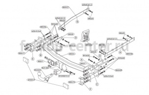 Фаркоп Brink для MERCEDES-BENZ E-CLASS W211 2002-2009. Артикул 389300