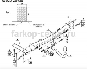 Фаркоп Steinhof для LAND ROVER FREELANDER 2006-2015. Артикул L-102