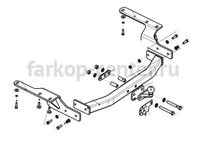 Фаркоп Bosal Russia для TOYOTA HIGHLANDER 2014-2019г. Артикул 3088-F