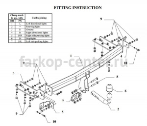 Фаркоп Auto-Hak для NISSAN X-TRAIL T30 2001-2007. Артикул V 59