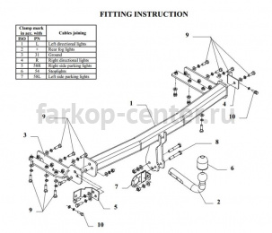 Фаркоп Auto-Hak для NISSAN X-TRAIL T30 2001-2007. Артикул V 59