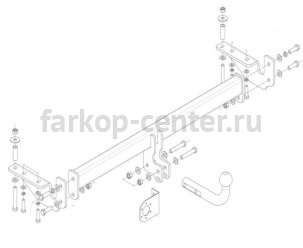 Фаркоп Bosal Russia для FAW V5 2012-2019г. Артикул 9006-A