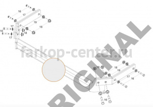 Фаркоп Aragon для MAZDA CX-7 2006-2012. Артикул E4007BA