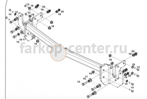 Фаркоп Aragon для MITSUBISHI OUTLANDER 2012-2019г. Артикул E4204CA
