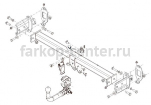 Фаркоп Brink для MERCEDES-BENZ GLC-CLASS X253 2015-2019г. Артикул 609200