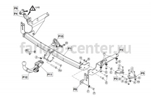 Фаркоп Brink для TOYOTA RAV4 2006-2013. Артикул 475600