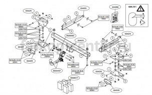 Фаркоп Brink для MERCEDES-BENZ GLE-CLASS W166 2015-2019г. Артикул 554200