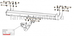 Фаркоп Bosal Russia для MERCEDES-BENZ VITO W639 2003-2014. Артикул 2257-A
