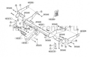 Фаркоп Brink для CHEVROLET CAPTIVA 2006-2013. Артикул 461800