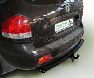 Фаркоп Лидер Плюс для HYUNDAI SANTA FE  2001-2006. Артикул H205-A