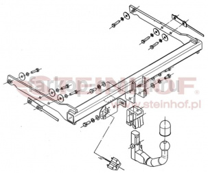 Фаркоп Steinhof для FORD MONDEO 2007-2015. Артикул F-268