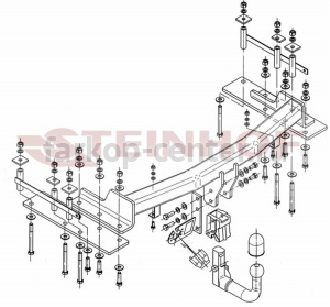 Фаркоп Steinhof для SSANG YONG KYRON 2005-2016. Артикул S-453
