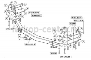 Фаркоп Brink для TOYOTA LAND CRUISER 100 1998-2007. Артикул 285700