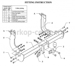 Фаркоп Auto-Hak для VOLKSWAGEN LT 1995-2006. Артикул D 15