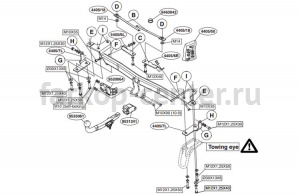 Фаркоп Brink для SUZUKI GRAND VITARA 2005-2016. Артикул 440500