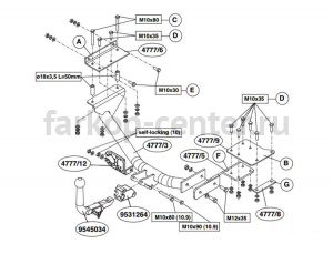 Фаркоп Brink для SUZUKI SWIFT 2004-2010. Артикул 477700