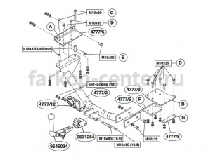 Фаркоп Brink для SUZUKI SWIFT 2004-2010. Артикул 477700
