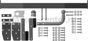 Фаркоп Motodor для NISSAN X-TRAIL T32 2014-2019г. Артикул 91412-A