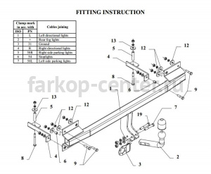 Фаркоп Auto-Hak для KIA SEPHIA 1993-1998. Артикул T 44