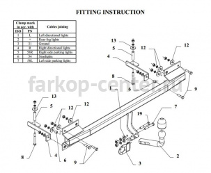 Фаркоп Auto-Hak для KIA SEPHIA 1993-1998. Артикул T 44