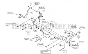 Фаркоп Brink для FIAT DUCATO 2006-2019г. Артикул 481900