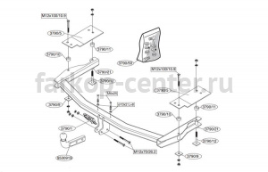Фаркоп Brink для MAZDA 6 2002-2008. Артикул 379000