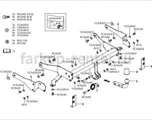 Фаркоп Westfalia для CHEVROLET CAPTIVA 2013-2019г. Артикул 342216900113