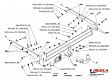 Фаркоп для FORD S-MAX. с 2006 по 2015 г.в.