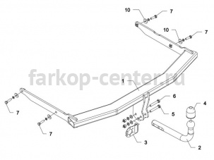 Фаркоп Auto-Hak для MAZDA 3 2003-2009. Артикул M 52