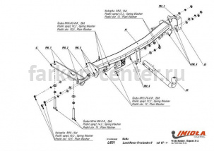 Фаркоп Imiola для LAND ROVER FREELANDER 2006-2015. Артикул L-031