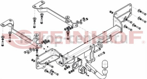 Фаркоп Steinhof для LAND ROVER RANGE ROVER SPORT 2013-2019г. Артикул L-116