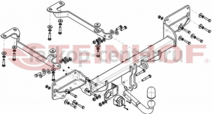 Фаркоп Steinhof для LAND ROVER RANGE ROVER SPORT 2013-2019г. Артикул L-116
