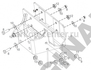 Фаркоп Aragon для TOYOTA HILUX 2005-2015. Артикул E6402FC