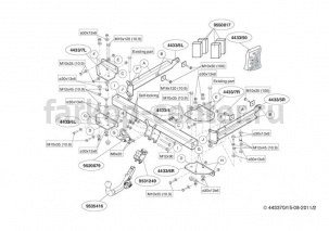 Фаркоп Brink для MERCEDES-BENZ M-CLASS W164 2005-2012. Артикул 443300