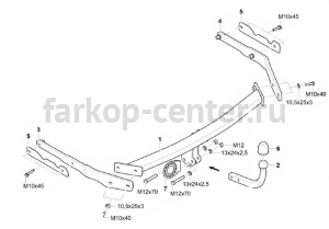 Фаркоп Westfalia для FORD FOCUS 3 2011-2019. Артикул 307456600001