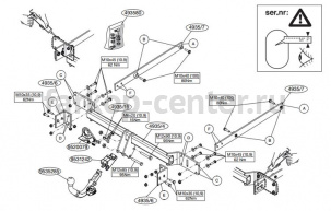 Фаркоп Brink для MERCEDES-BENZ C-CLASS W204 2007-2014. Артикул 493500