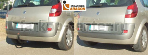 Фаркоп Aragon для RENAULT GRAND SCENIC  2003-2009. Артикул E5222CV