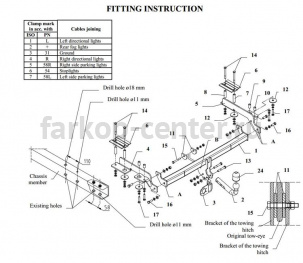 Фаркоп Auto-Hak для HONDA CR-V 1997-2002. Артикул Y 06