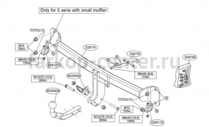 Фаркоп Brink для BMW 5-SERIES F10/F11 2010-2016. Артикул 528700